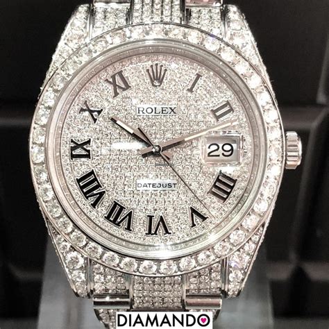 fullset rolex|Rolex diamond set watch.